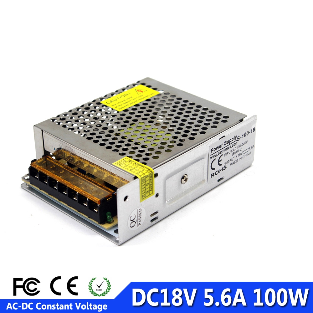 18VDC Output 110/220VAC Input LED Transformer Switching Power Supply Regulated 