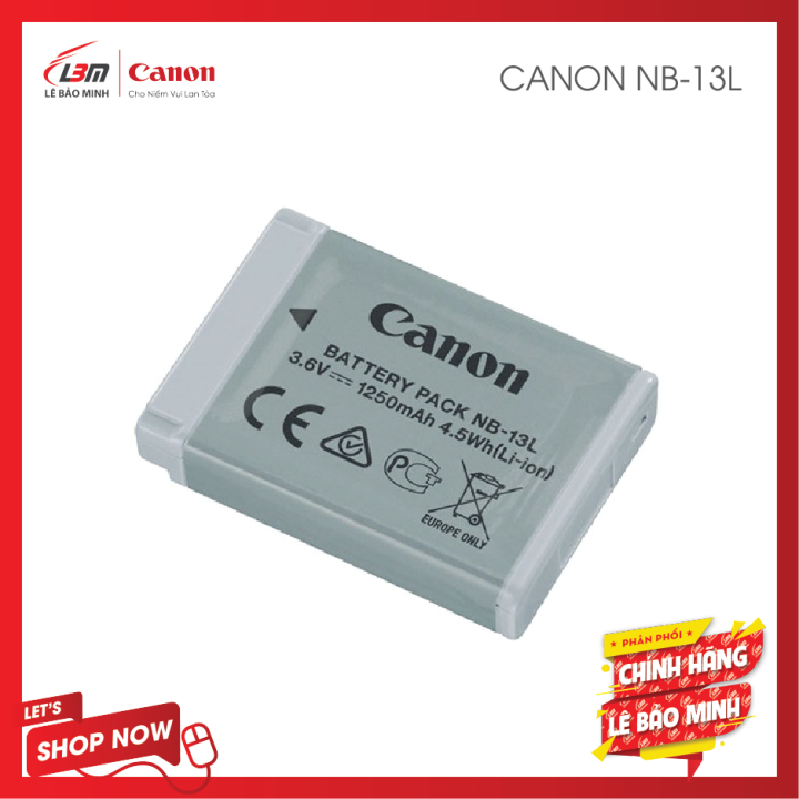 PIN Canon NB-13L (dành cho máy ảnh Canon SX740HS/G7X II/G7X III/G9X II/G5X II/G1X III)