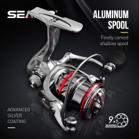 SEASIR OER Ultra Light Long throw Aluminum Shallow Spool Spinning Fishing Reel Max Drag 12kg 9+1BB Freshwater Saltwater Fishing Tackle