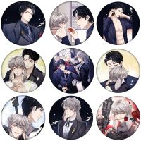 Anime The Falling Merman Cosplay Badge Bai Chunian Lan Bo BL Backpack Icon Button Cartoon Brooch Accessories Gifts Fashion Brooches Pins