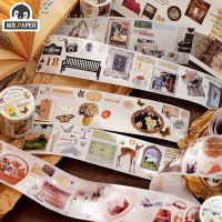 Mr. Paper Vintage European Style Washi Tape Stickers Foil Craft Washi Tapes Handbook Decoration Stationery Art Supplies TV Remote Controllers