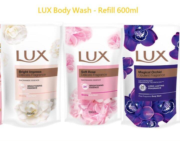 LUX Shower Gel Refill Pack 600ml Lazada