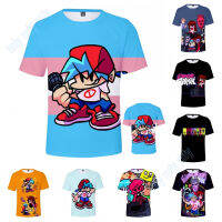 Fashion Childrens T-shirt Friday Night Funkin Print Boys Girls Casual Tees Tops