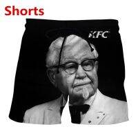 Kfc Colonel ใหม่เสื้อผ้าลำลองพิมพ์ลาย3D,ผู้ชายแฟชั่นกางเกงฮิปฮอปผู้หญิงกางเกงขาสั้นลำลองไซส์ใหญ่พิเศษ