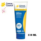 Kem Chống Nắng Cancer Council Ultra Protection siêu bảo vệ da mặt SPF50+ UVA-UVB 110ml