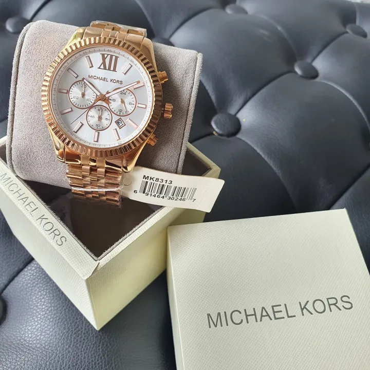 Guaranteed Original Michael Kors Lexington Rose Gold-Tone Women's Watch  MK8313 With 1 Year Warranty For Mechanism | Lazada PH