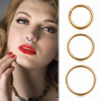 WELDST ห่วงเปิดจมูกส่วนพับสำหรับชายและหญิง1ชิ้นชุด Piercing Septum แหวนรูปริมฝีปากเกลียวหูที่ติ่งหน้ารูหู