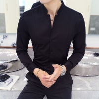 2023 Novo Estilo Masculino Casual Vestido Primavera Manga Longa Camisasmasculino De Alta Qualidade Gola Camisas Negóciosplus ขนาด S-5XL