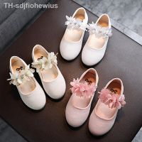 【hot】✕✱♞  Kids Leather Shoes Flowers Baby Wedding Children Flats