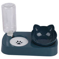 Sha 2 in 1 Cat Bowl ตู้น้ำอัตโนมัติตู้เก็บอาหาร PET Feeder