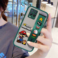 (5G)UCUC คสมือถือ เคสโทรศัพท์ เคส Realme8 /5G Super เกมมาริโอ้ฝาครอบ (สายรัดข้อมือ) กันกระแทก Frosted ฝาหลังเลนส์โทรศัพท์กรณี Realme 8 5G