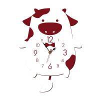 Wall Clock for Children Mute Animal Modeling Decoration Pendulum Cartoon Childrens Room Kindergarten Decoration