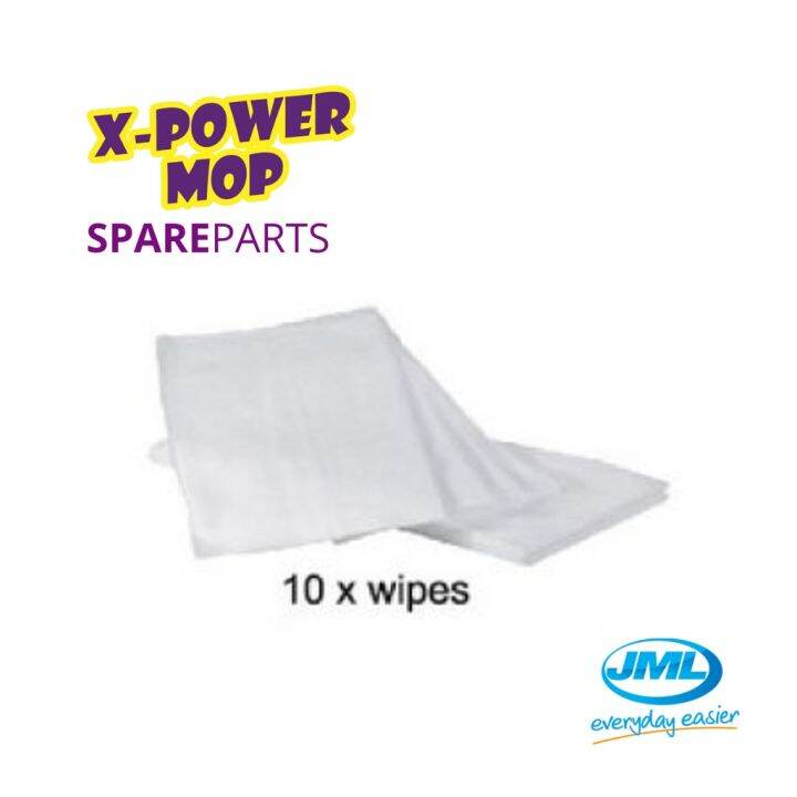 [JML Official] X Power Mop Disposable Wipes (10 pcs) Lazada Singapore