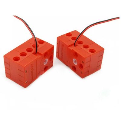 Geekservo Sparkleiot Programmable 2KG Motor 360° Red Motor for Lego Building Blocks Project Dual Output Shaft Motor