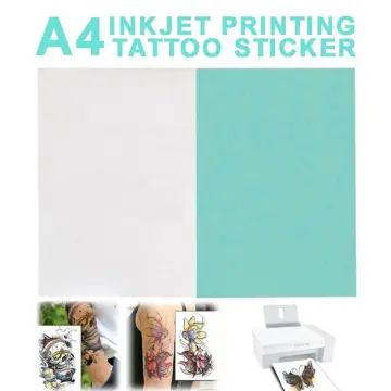 10sets/Lot) A4 Laser Inkjet Sticker Temporary Tattoo Transfer