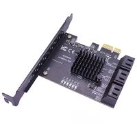 6Gbps SATA 3.0 to PCI-E Controller Card 6 Ports SATAIII PCIe Expansion Card PCI Express Adapter Converter