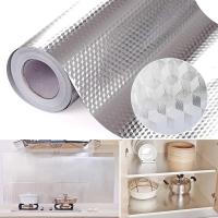 Hightemperature Aluminum Foil Oil-proof Self Adhesive Waterproof Kitchen Wall Sticker DIY Gas Stove Cabinet Wallpaper Home Decor Adhesives  Tape