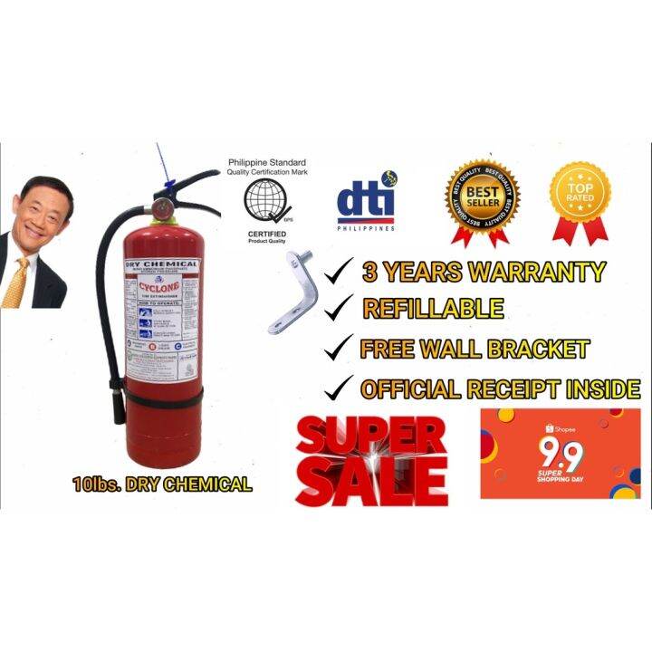 (BEST SELLER) 10lbs Dry Chemical Fire Extinguisher Lazada PH