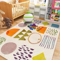 Cute Cartoon Bedroom Decor Bedside Carpet Large Area Children Room Plush Rug Fluffy Soft Baby Crawling Mat Home Anti-fall Rugs