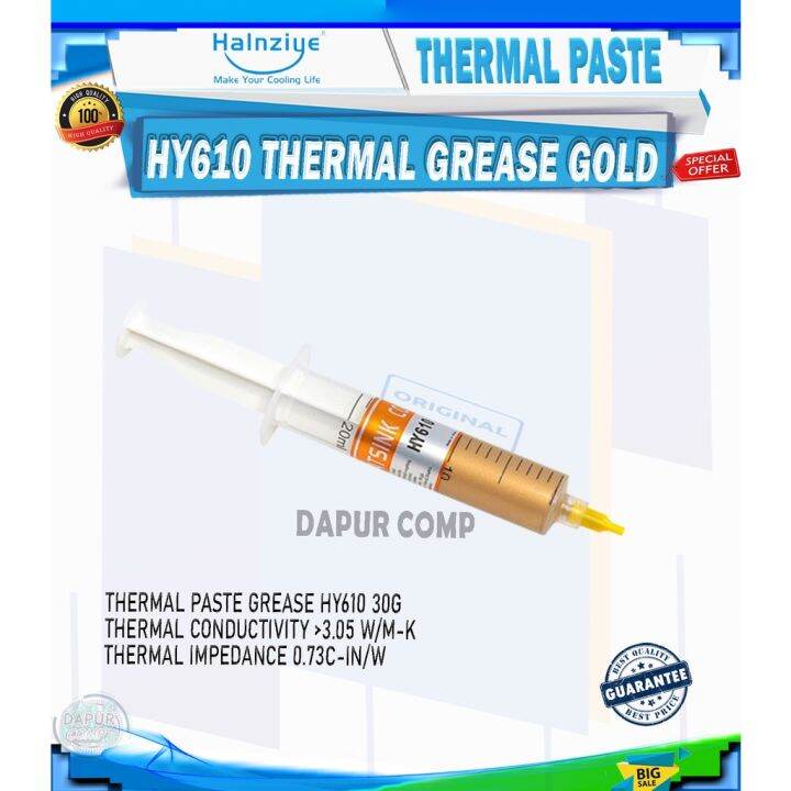 THERMAL PASTE HY610 PROCESSOR CHIPSET VGA GOLD THERMAL GREASE Lazada