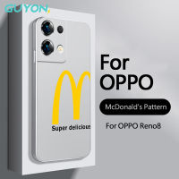 Guyon สำหรับ  เสค OPPO Realme C30 C35 C33 C31 Narzo 50 realmne 9 pro + ออกแบบใหม่ Soft Case รูปแบบ McDonalds TPU Matte Silver Electro Silver Frosted All Pack Anti Drop