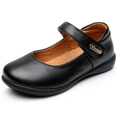 สาวใหม่รองเท้าเจ้าหญิงสำหรับเด็กแฟชั่น Bow เด็กวัยหัดเดินนักเรียนรองเท้าเต้นรำเด็กหนังส้นสูงรองเท้าสีดำสีขาว EUR 26-40