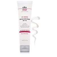 Elta MD UV Shield Broad-Spectrum SPF45 85gครีมกันแดดปราศจากน้ำมัน เหมาะสำหรับผิวธรรมดาถึงผิวมันปกป้องผิวจากรังสี UVA และ UVB ด้วย SPF 45 พร้อมต้านอนุมูลอิสระ เพื่อผิวกระจ่างใสแลดูอ่อนเยาว์