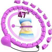 Weighted Fitness Hoops for Body Loss Plus Size 47 Inch 24 Detachable Links Suitable For All Users Excellent Quality