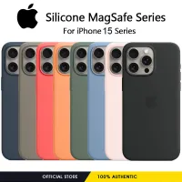 เคสซิลิโคน Apple กับ MagSafe สำหรับ iPhone 15 Pro Max/ iPhone 15 Pro/iphone 15 Plus ฝาครอบป้องกันเคสโทรศัพท์ | ของแท้ดั้งเดิม