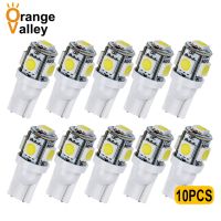 10pcs Wholesale T10 194 W5W 5050 5 SMD Car Clearance Lights LED Marker Lamps 5LED DC 12V Auto Wedge Light Bulb 5SMD 24V