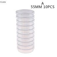 YUAN 10ชิ้น/เซ็ต Polystyrene sterile Petri dietes จานวัฒนธรรมสำหรับห้องปฏิบัติการ