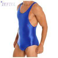 Mens Glossy ยืด Leotard แขนกุด Skinny เพาะกาย Jumpsuit มวยปล้ำ Singlet ชุดว่ายน้ำ Sportwear กางเกงขาสั้น Romper