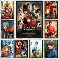 Ruroni Kenshin ภาพยนตร์และรายการทีวีโปสเตอร์ชุดสำหรับตกแต่งบ้านและผนังศิลปะจิตรกรรม0810