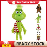 GrinchSanta Plushies การ์ตูนอะนิเมะตัวละครของเล่นตุ๊กตาตุ๊กตานุ่มยัดไส้ตุ๊กตาสำหรับของขวัญคริสต์มาสสำหรับเด็ก