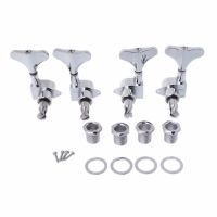 ☃℗◊ New Chrome Guitar Sealed Tuners Tuning Pegs Machine Heads 2R2L For 4 String Bass