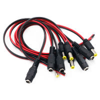 5pcs DC Power Cable DC Male Plug 5.5*2.1mm Male and Female Connector 5A DC 5.5*2.1 Power Cable