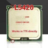 ZZOOI Used lntel Xeon L5420 2.5GHz 12M 1333Mhz CPU equal to Core 2 Quad Q9300 CPU works on LGA775 motherboard