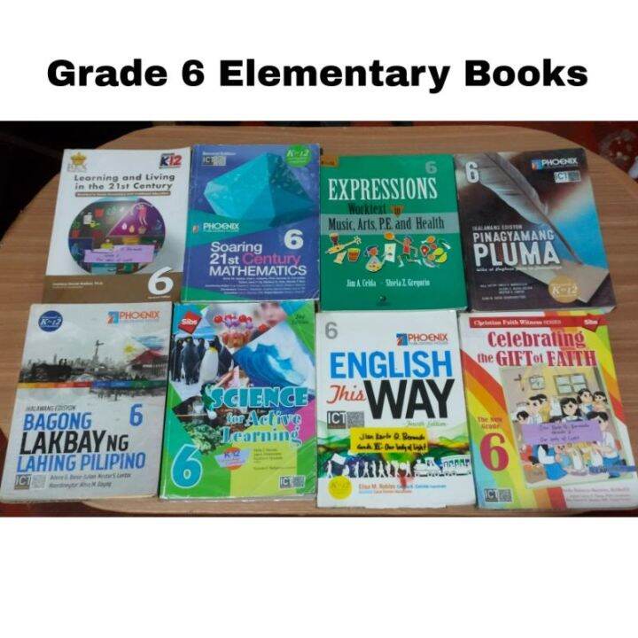 NEW ! Grade 6 Elementary Books Phoenix Vibal Sibs Rex Mapeh Math ...