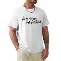 SheS Messy But SheS Kind - Waitress T-Shirt Quick-Drying T-Shirt T-Shirt Short Blank T Shirts Mens Graphic T-Shirts Anime