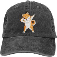 Doge Shiba Inu Unisex Adult Vintage Washed Denim Baseball Cap