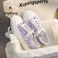 JingWang Giày phụ nữ mới tất cả các trận đấu tăng chiều cao giày vải mỏng thumbnail