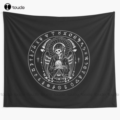 【cw】Holy Death Santa Muerte Tapestry Tapestry Wall Hangings For Sale Blanket Tapestry Bedroom Bedspread Decoration Background Wall