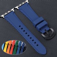 ❆ Sport Silicone Watch Strap for Apple Watch Band 40mm 41mm 44mm 45mm Bracelet for Iwatch Series SE 8 76 5 4 38mm 42mm Soft Straps