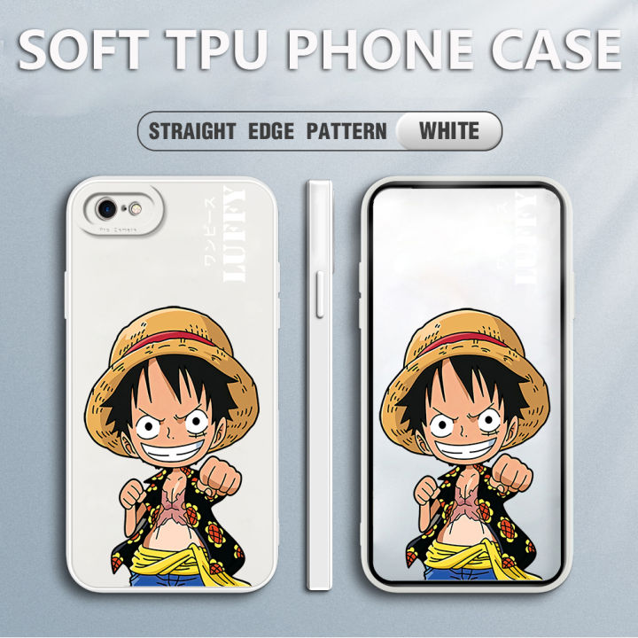 เคสโทรศัพท์-เคส-iphone-8-case-luffy-สแควร์ซอฟต์ซิลิคอนฟูลเฮาส์-ป้องกันการกระแทก-ฝาหลังยางกันกระแทก-สำหรับเด็กชายเด็กหญิง