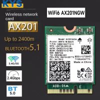 Wi-Fi 6 Intel AX201 BT 5.0 Dual Band 2.4G / 5G ไร้สาย NGFF CNVi การ์ด Wifi AX201NGW 802.11ac / ax 2.4Gbps