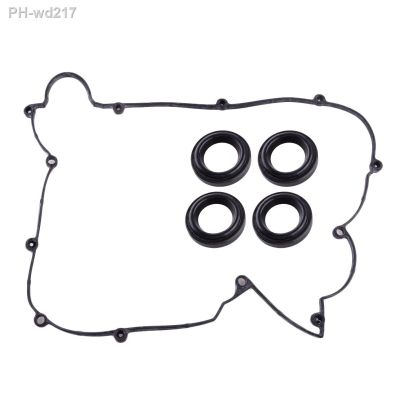 22443-23001 1 Set Valve Cover Gasket With Spark Plug Tube Seals 22441-23800 Fit for Hyundai Elantra Tiburon Tucson Kia Spectra