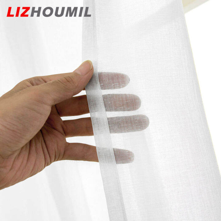 lizhoumil-ผ้าม่านหน้าต่างสีทึบใสทันสมัยไฟกันความร้อนแบบมินิมอลสำหรับห้องนั่งเล่นผ้าม่านหน้าต่างห้องนอน