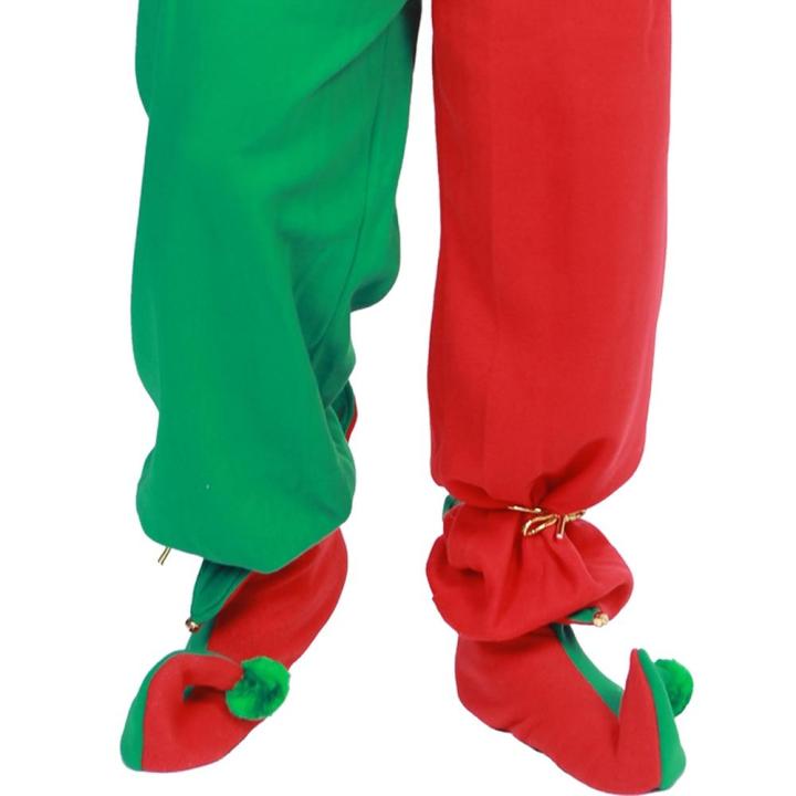 ชุดคริสต์มาสสำหรับผู้ใหญ่-santa-elf-ชุดผู้หญิงแต่งตัวผู้ชาย-ปาร์ตี้คอสเพลย์ตลก