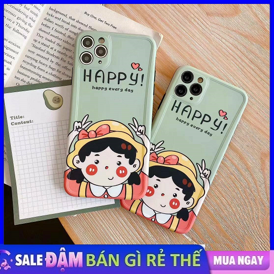 Cô gái Happy mặc chiếc áo iPhone của mình với tâm trạng vui tươi và thoải mái. Hãy xem ngay ảnh này để có được cảm giác tương tự với chiếc ốp lưng Cô Gái Happy iPhone Case của bạn!