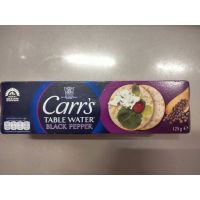 New Arrival ?Carrs Table Water Black Pepper  แครกเกอร์ ผสมพริกไทยดำ 125กรัม